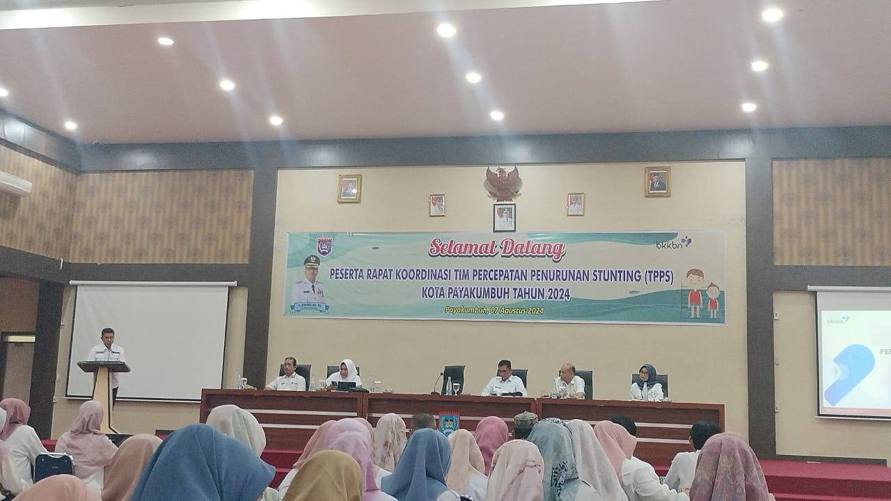 Rapat koordinasi penurunan stunting di kota payakumbuh