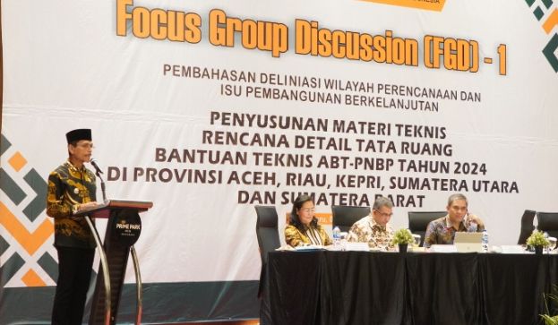 Bupati limapuluh kota dalam kegiatan FGD Kementrian agraria