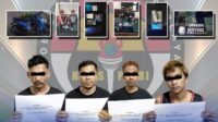 Empat orang terlibat jaringan narkoba diringkus Phantom Resnarkoba